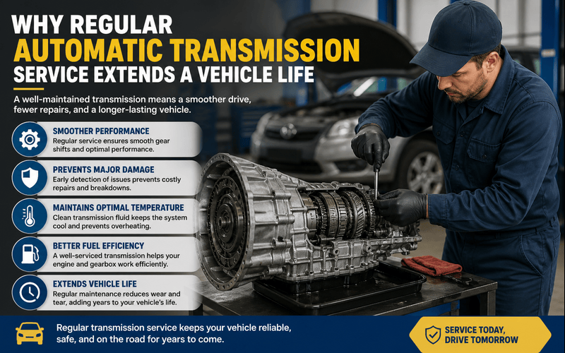 Why Regular Automatic Transmission Service Extend a Vehicle Life